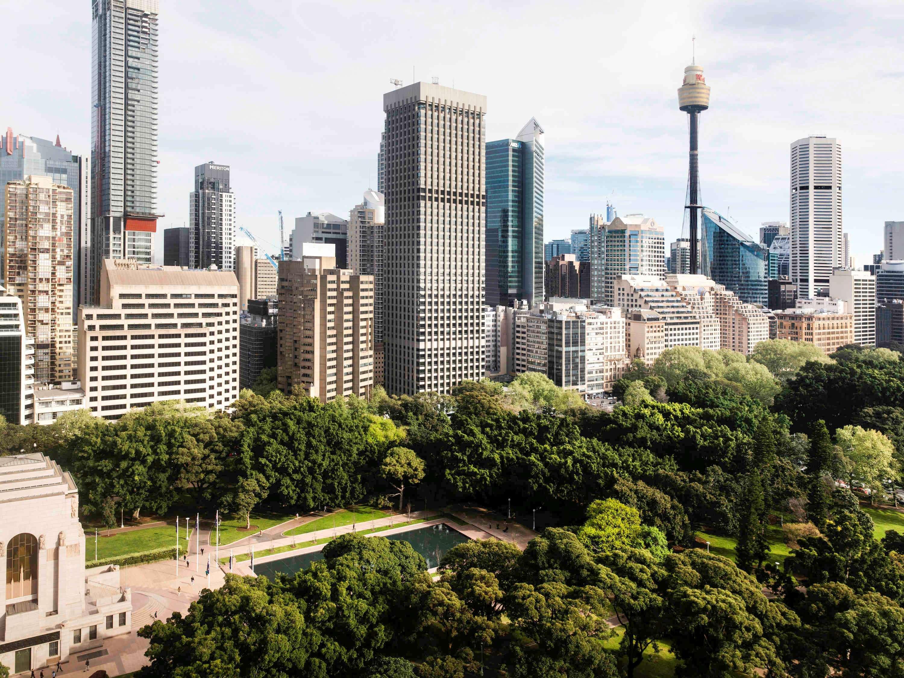 Pullman Sydney Hyde Park Hotel Luaran gambar The proposed new World Trade Centre, with the Sydney CBD in the background